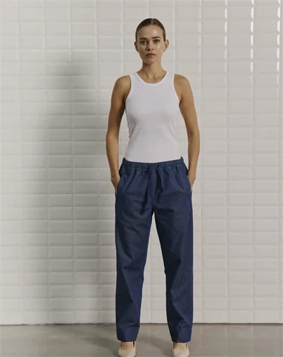 With Black - WBLVictoria String Bukser - Indigo Rise